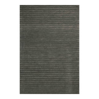 Chris Loves Julia x Loloi Henry Charcoal / Ivory 18" x 18" Sample Rug For Sale