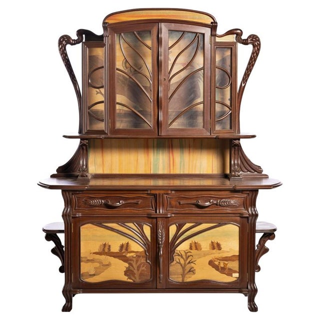 French Art Nouveau Cabinet, 1900s For Sale - Image 11 of 11