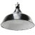 Industrial Vintage French Industrial Black Enamel Pendant Light For Sale - Image 3 of 5