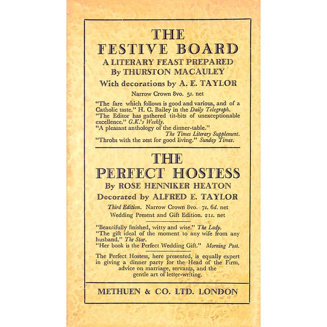 "The Dinner Knell: Elegy in an English Dining Room" 1932 Welby, T. Earle For Sale - Image 4 of 5