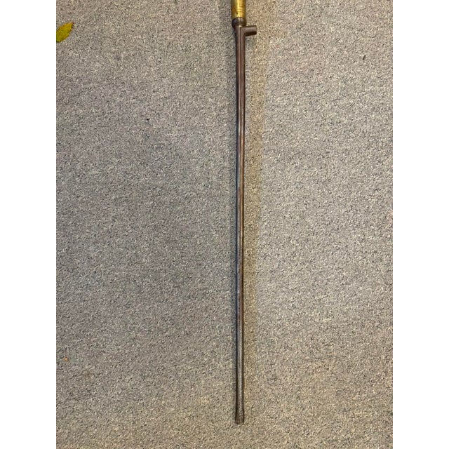 Brass Rare 19th Century Accountant's Cane With Spanish Guard, Circa 1870 For Sale - Image 8 of 12