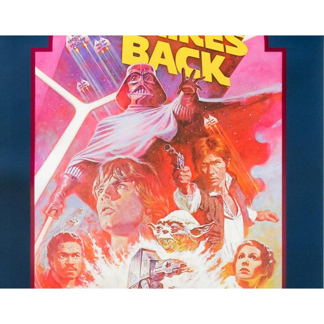 The Empire Strikes Back 1982 Vintage Poster “The Empire Strikes Back” 1982 Re-release Linen Backed Poster One Sheet paper...