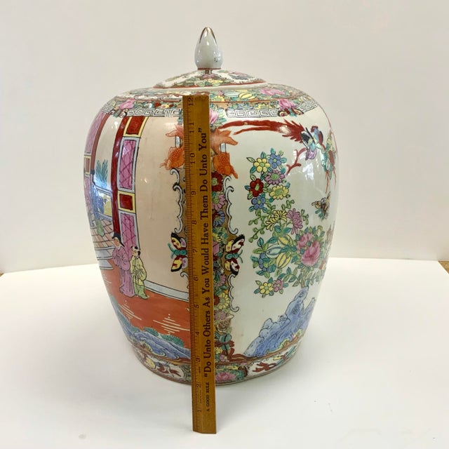 20th Century Rose Medallion Ginger Jar For Sale - Image 10 of 12