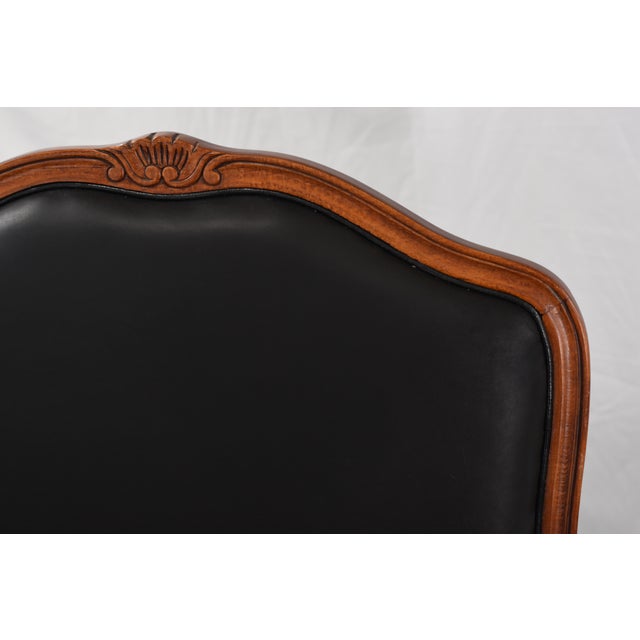 Fully restored in authentic Ralph Lauren's Galloway Shetland Plaid wool and genuine leather pair of classic vintage chair...