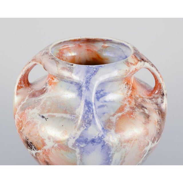 Art Deco Marmor Vase in Ceramic with Marble Decoration from Arabia, Finland, 1920s For Sale - Image 3 of 8