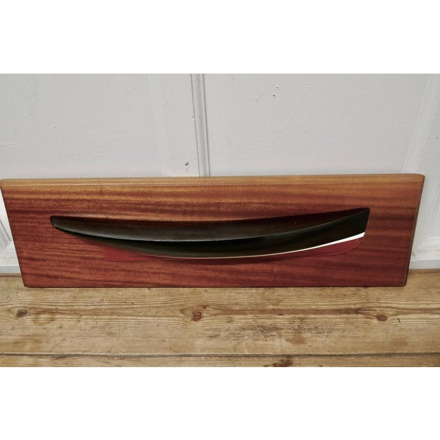 Mounted Half Block Boat, 1960s For Sale - Image 4 of 6