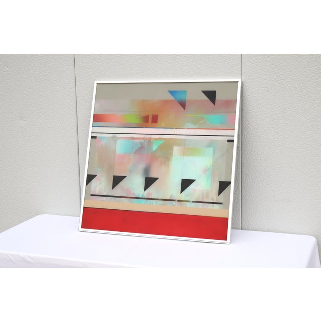 1980s 1988 Richard Hammond Flight-1 Abstract Expressionism Artwork Enamel on Plexiglass For Sale - Image 5 of 18