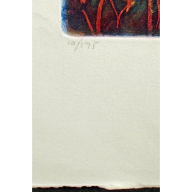 1990s Nicolette Jelen "Summer Morning Viii" Signed Aquatint Etching Art Landscape For Sale In Denver - Image 6 of 7