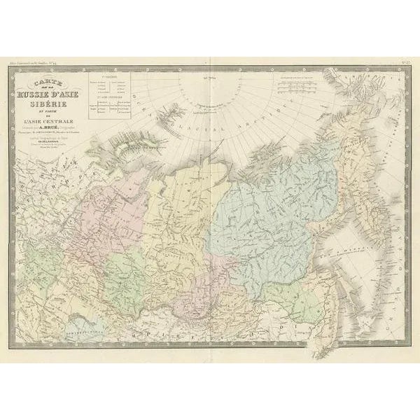 Antique map titled 'Map of Asiatic Russia Siberia'. Large map of Siberia. This map originates from 'Atlas of Modern...