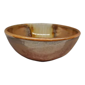 Vintage Burris High Glaze Hand Thrown Pottery Bowl