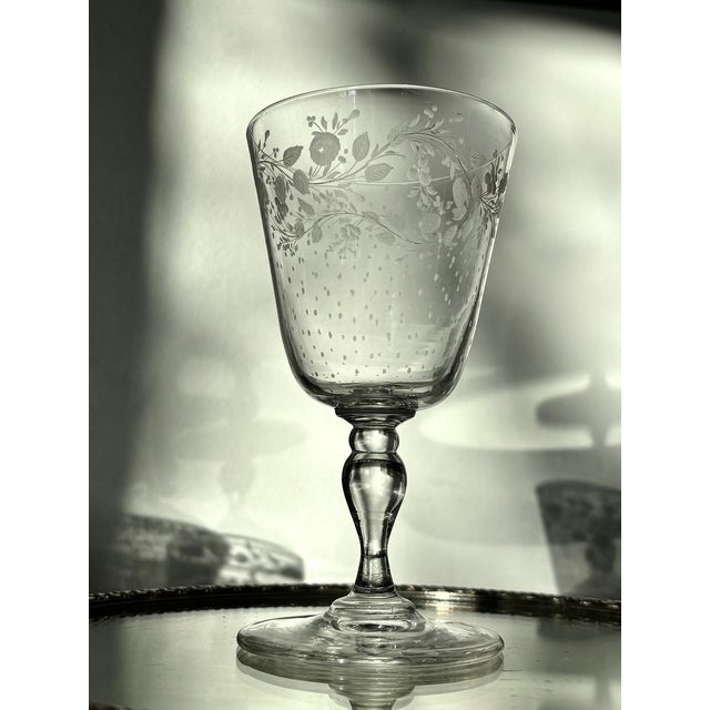 Water or Wine Glass from Baccarat, Early-Mid 19th Century For Sale - Image 10 of 11