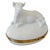 1980s French Blanc De Chine Porcelain Reclining Cow Limoges Box by Chamart For Sale In San Diego - Image 6 of 8