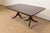 English Baker Furniture Style Georgian Mahogany Double Pedestal Extension Dining Table, Newly Refinished For Sale - Image 3 of 15