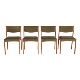 Danish Teak Dining Chairs, 1960s, Set of 4 For Sale