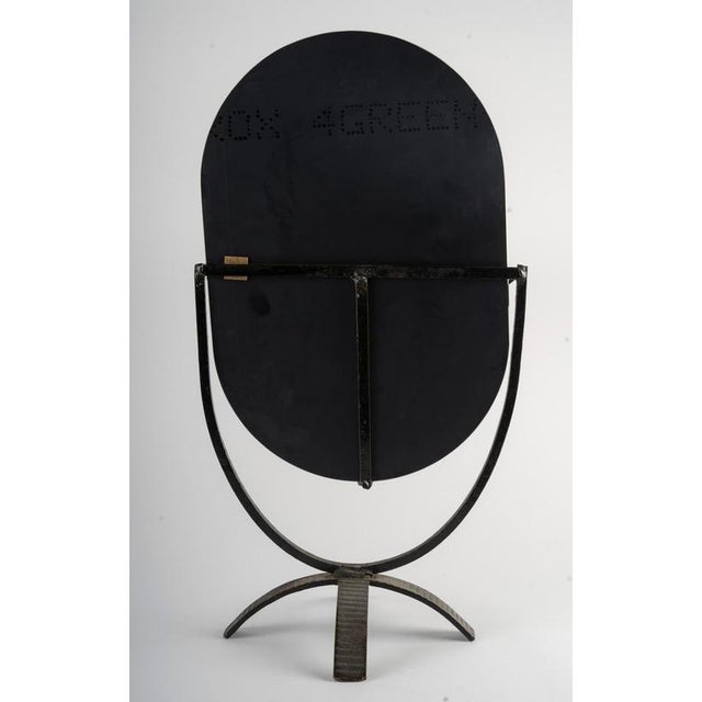 Art Deco Wrought Iron Table Mirror, 1930s For Sale - Image 6 of 7