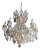 Large Vintage Italian Beaded Chandelier For Sale