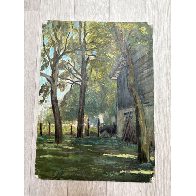 Forest Trees House, 1890s, Paint For Sale - Image 3 of 3