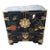Chinoiserie Hand Painted Black Lacquered Cabinet For Sale