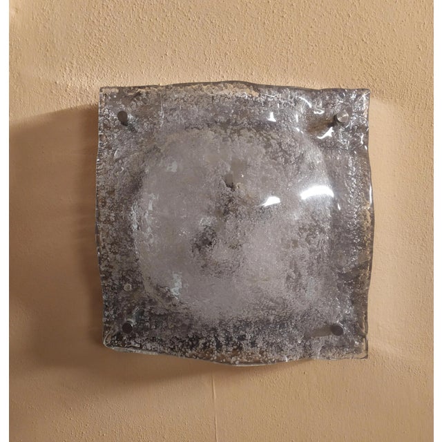 White Murano Wall Light from AV Mazzega, 1970s For Sale - Image 8 of 8