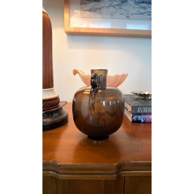 Vintage Czechoslovakian Art Glass Vase Designed by Vlasta Lichtágová for the Beránek Glassworks (Sklárna Beránek) For Sale - Image 4 of 5