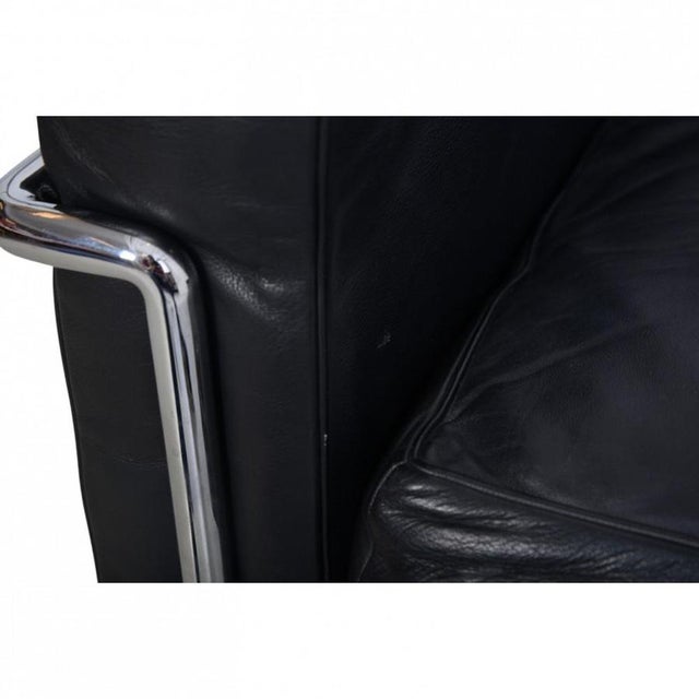 LC2 Three-Seater Sofa in Black Leather by Le Corbusier, 1990s For Sale - Image 12 of 18