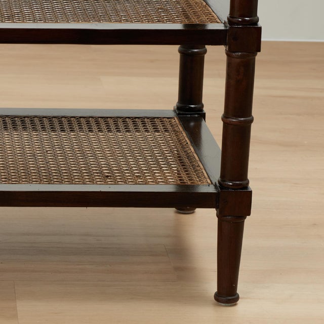 Pair of Antique British Colonial Rosewood Three Tiered Stands For Sale - Image 9 of 18