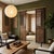Pair Oriental Bats Floral Geometric Pattern Tall Wood Door Panel Screen For Sale - Image 10 of 10
