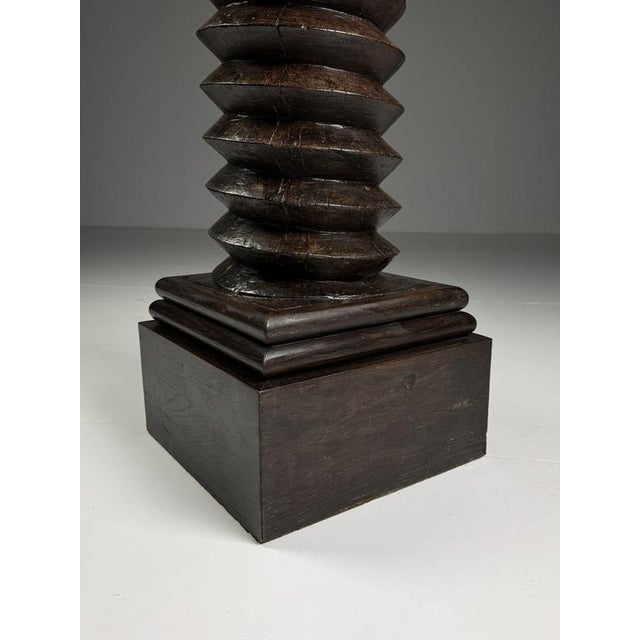 French Column Press in Wood, 1900s For Sale - Image 9 of 15