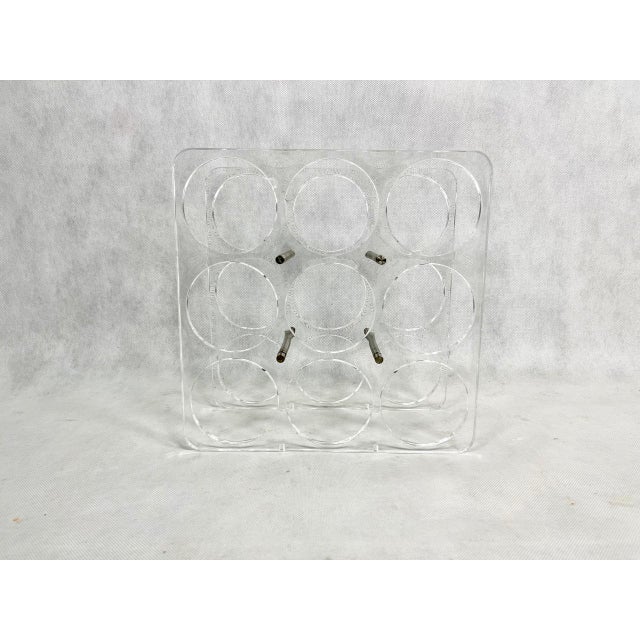 Postmodern Acrylic Wine Rack, 1990s For Sale - Image 10 of 14