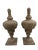 Borgo Rosati Attributed Victory Urn - A Pair This classic wooden urn features beautifully carved leaf motifs that add...