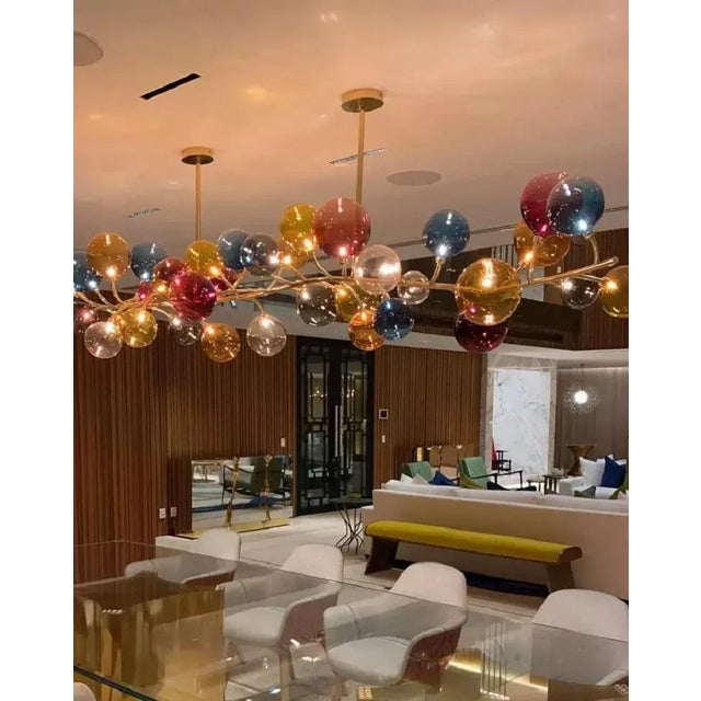 Dionysos Multiple Spheres Ceiling Lamp by Emilie Lemardeley For Sale - Image 4 of 5