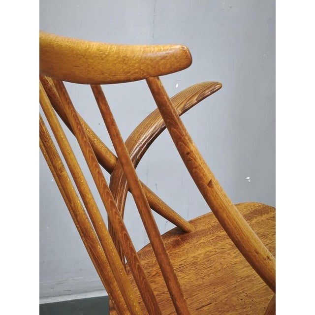 Danish Modern Rocking Chair by Niels Eilersen for Illum Wikkelsø, 1960s For Sale - Image 3 of 13