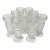 1940s Hollywood Regency Boho Chic Glass Dessert Parfait Cups - Set of 9.. For Sale