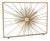 Aged Gold Sunburst Fireplace Screen For Sale