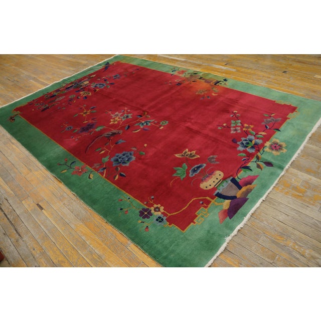 1920s Chinese Art Deco Carpet by Nichols Workshop ( 6' x 8'9" - 183 x 267 ) Room Size Rugs (6ft x 8.09ft), Circa Date:...