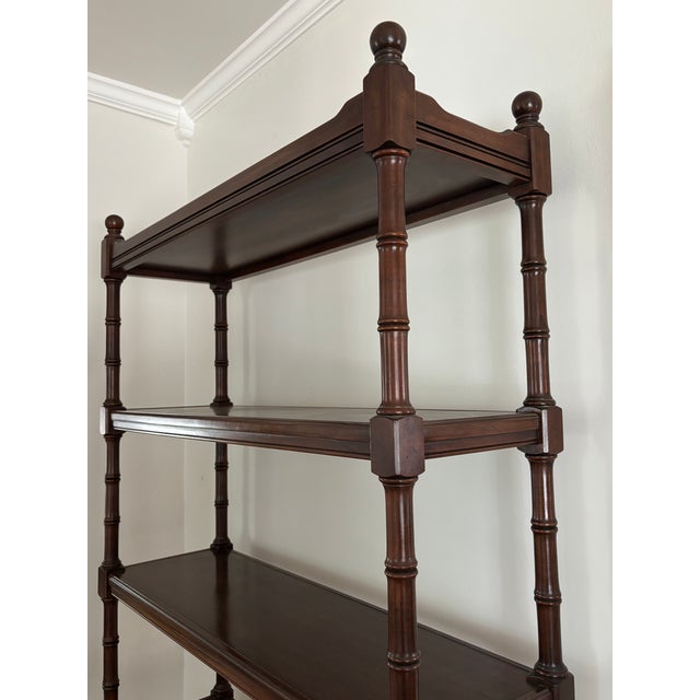 1980s 1980s Ethan Allen Six Shelf Etagere For Sale - Image 5 of 10