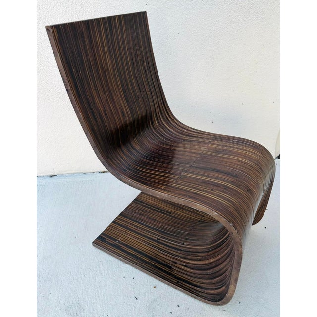 Wood Late 20th Century Vintage “S” Chair by Alejandro Estrada For Sale - Image 7 of 9