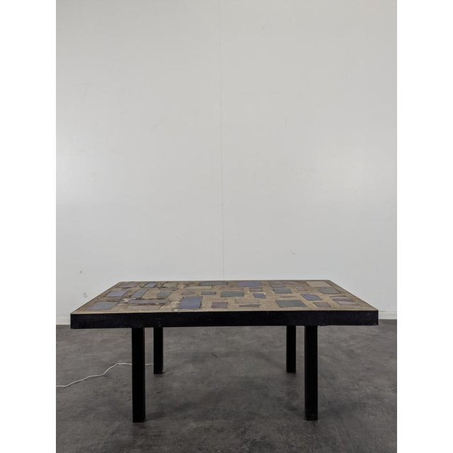 Coffee Table in the style of Jacques Avoinet For Sale - Image 3 of 11