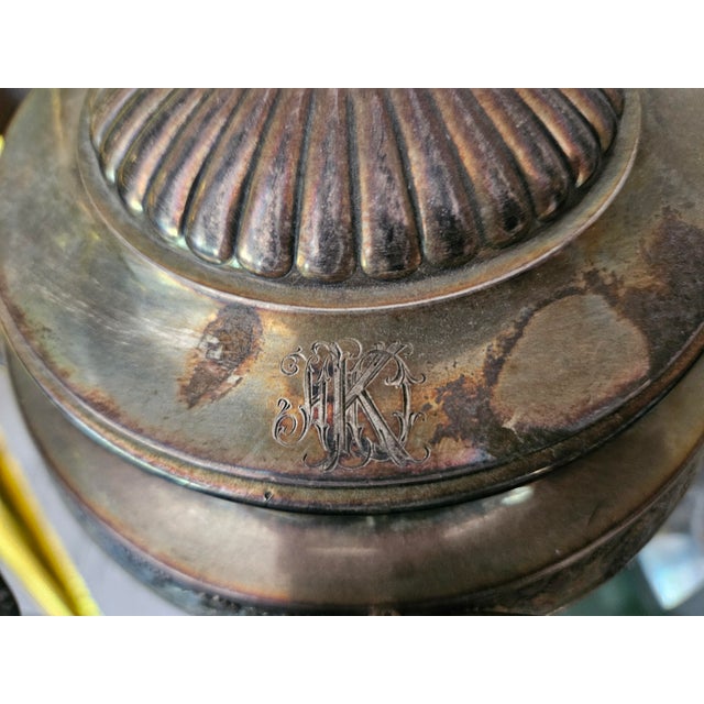 Metal Late 20th Century Continental Silver Tea Kettle and Stand With 84 Standard Import Marks For Sale - Image 7 of 10