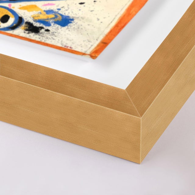 DESCRIPTION: Telephone by Jelly Chen in Gold Framed Paper, Small Art Print SPECIFICATIONS: Type: Framed Paper. Framed Size...