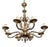 Antique Brass and Bronze Chandelier, 1890s For Sale