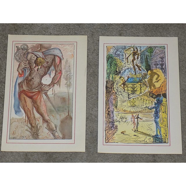 This set of twelve (12) surrealist lithographs (offset) were created by the world famous French listed artist Salvador...
