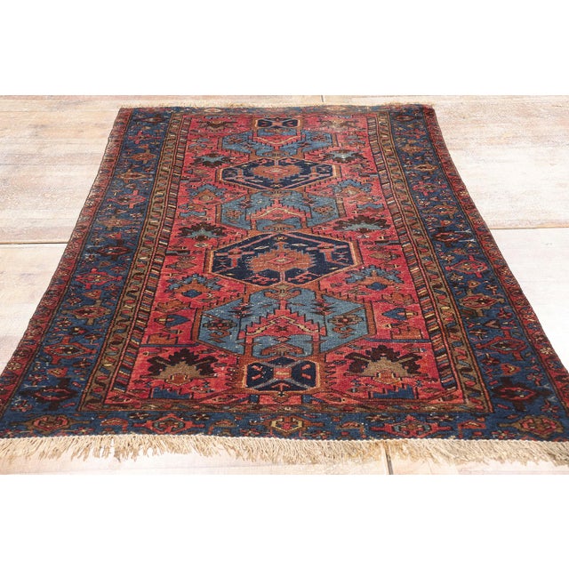 Red Antique Persian Malayer Rug, 03'05 X 06'00 For Sale - Image 8 of 10
