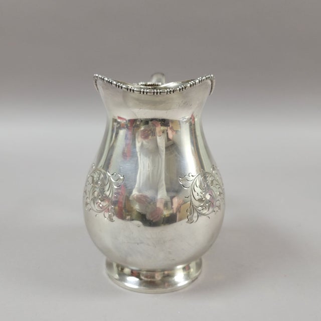 1900 - 1909 Antique English Sheffield Silver-Plated Pitcher For Sale - Image 5 of 7