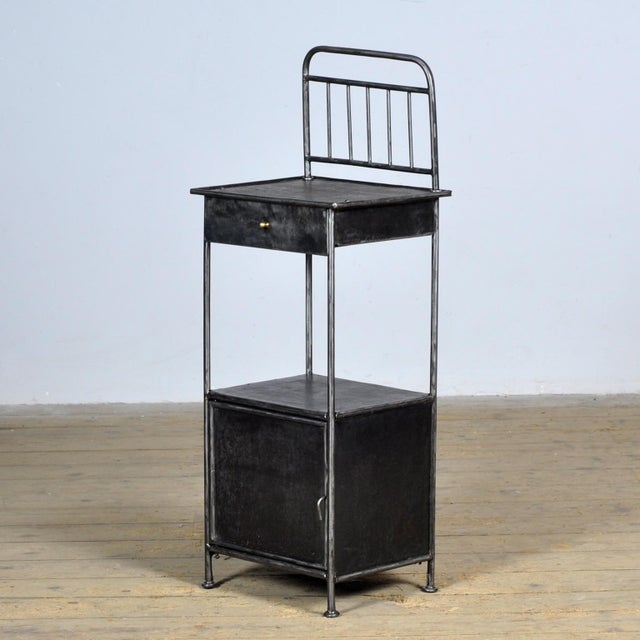 Iron Hospital Nightstand, 1910s For Sale - Image 10 of 10