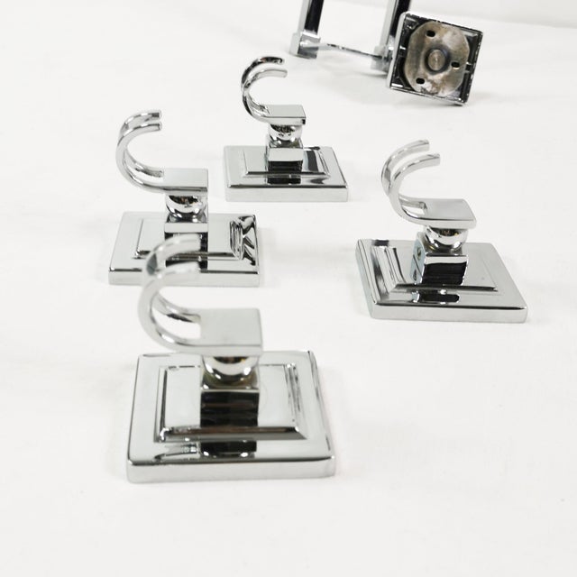 Vintage Wall-Mounted Bathroom Hangers, Germany, 1980s, Set of 5 For Sale - Image 11 of 16