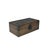Chinese Brown Dimensional Relief Flower Motif Rectangular Storage Box Chest For Sale - Image 9 of 9