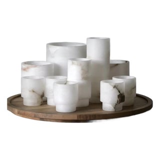 Michael Verheyden-T-Light Alabaster White Medium For Sale