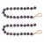 Rustic Frosted Glass Bead Garland (Set of 2) For Sale - Image 3 of 3