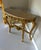 French Style Console Table – Beige Marble Top For Sale - Image 9 of 9